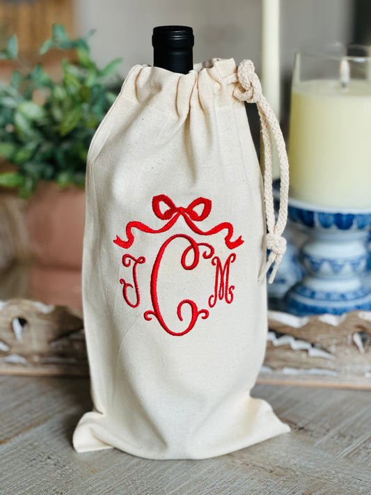 Canvas Wine Bag